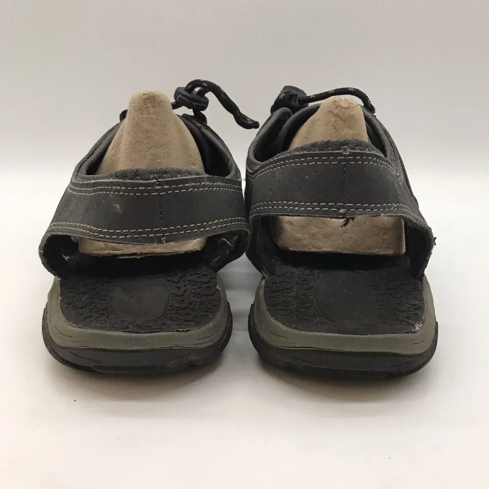 Ozark Trail Sport Sandals Men's 9 Blue Gray Bungee Slingback Hiking Water Shoes